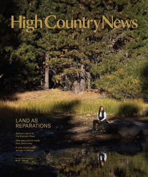 Jade Stevens rests near Lake Putt on land in California’s Tahoe National Forest that is owned and managed by the 40 Acre Conservation League.