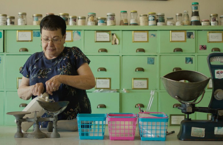 Sandy Williams at the Williams seed dispensary.