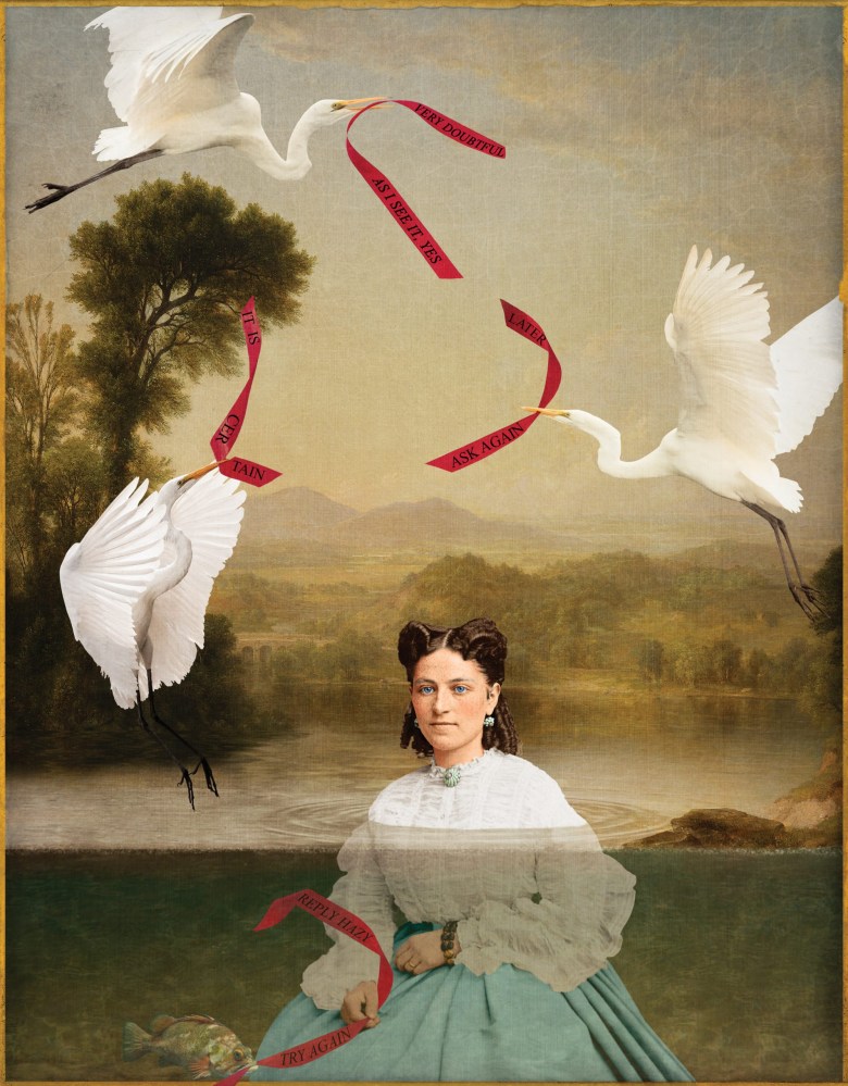 She Subscribed to a Bird-Brained Manner of Thinking, a digital photo collage that won best in show and Exponent ll’s feature artist award at the the 2019 Certain Women Invitational, an exhibition showcasing Mormon women’s artwork.