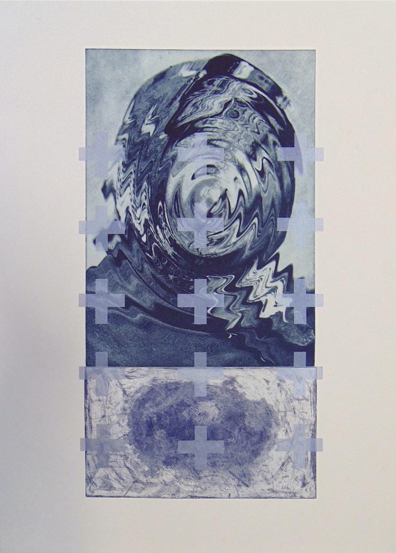 Prelude to the Stars 08; Photopolymer print, aquatint and screenprint on paper.
