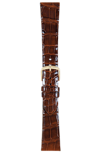 17 mm Chestnut Alligator Strap